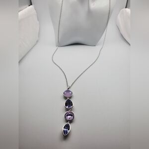 Touchstone crystal by Swarovski passion amyhtest necklace N1428‎